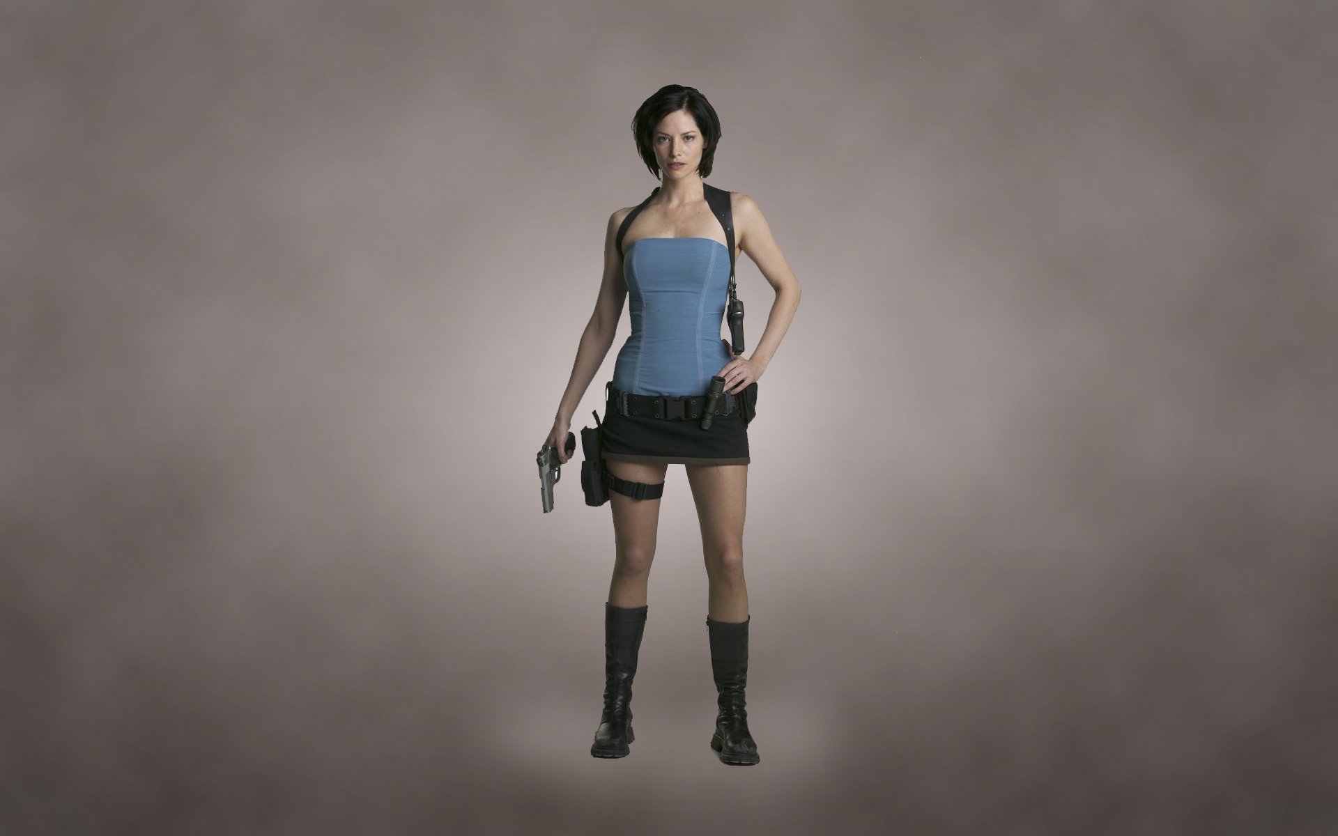 resident evil 2 apocalypse resident evil apocalypse sienna guillory armata dziewczyna pistolet broń ciemne tło jill valentine