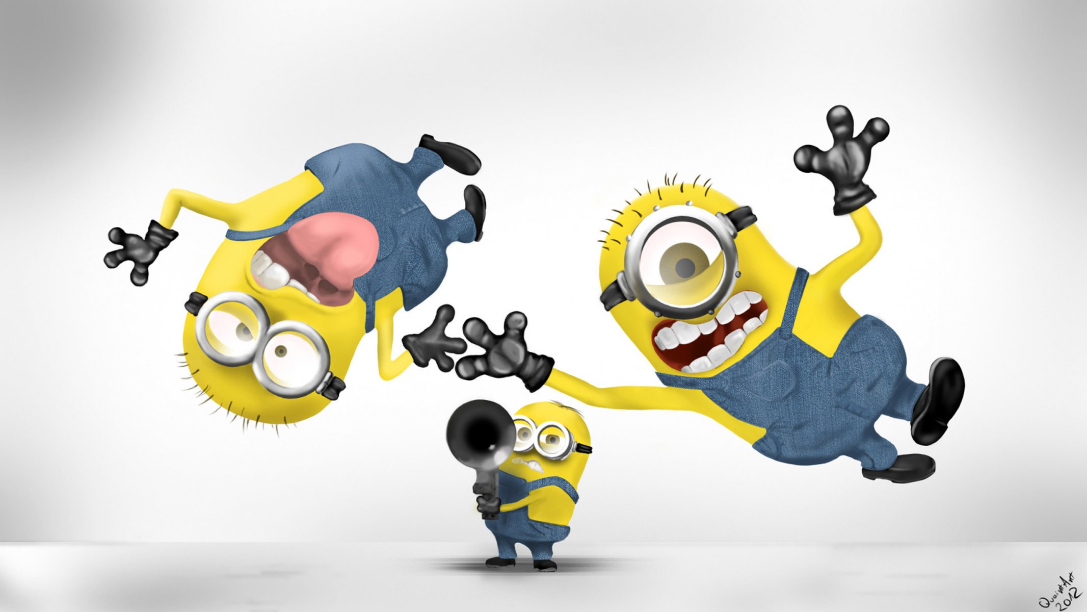 fondo papel pintado despicable me dibujos animados minions diversión