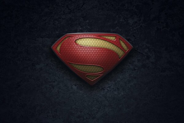 The sign of Superman. Icon letter S