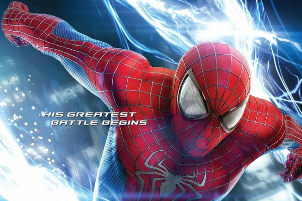 Spiderman en el traje de la película