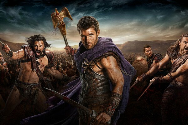 The film Spartacus with Liam McIntyre