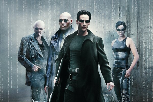 Główni bohaterowie filmu Matrix