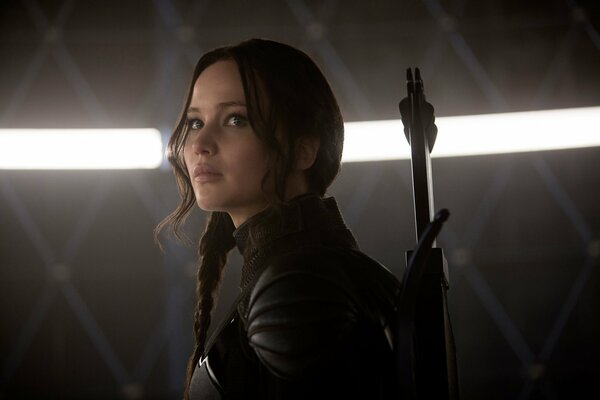 Jennifer Lawrence nel film Hunger Games