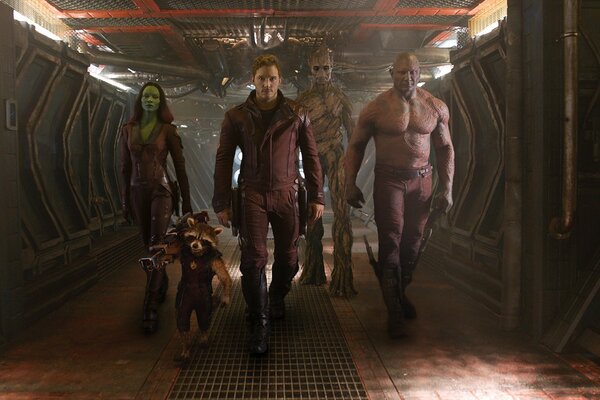 Characters from the movie Guardians of the Galaxy