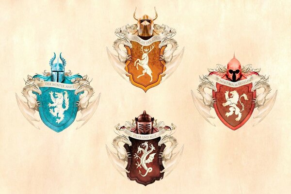 Game of Thrones Wappen an der Wand