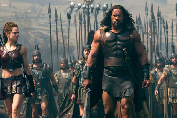 The film Hercules. Starring Dwayne Johnson