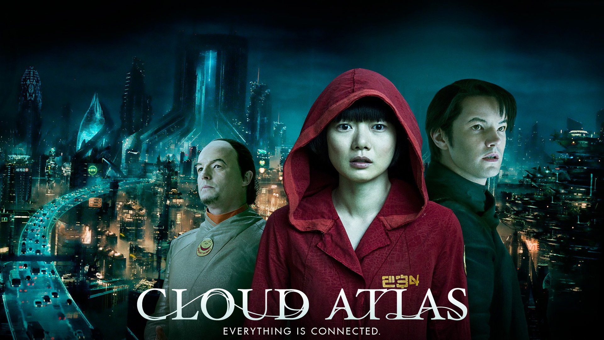 atlas chmur atlas chmur bae dun du-na bae sonmi-451 sonmi-451 jim sturgess jim sturgess hae-joo chang hae joo chen hugh grant jasnowidz man sir ri neo-seul