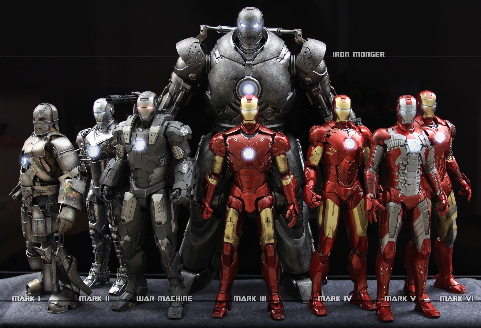 iron man mark red silver toy