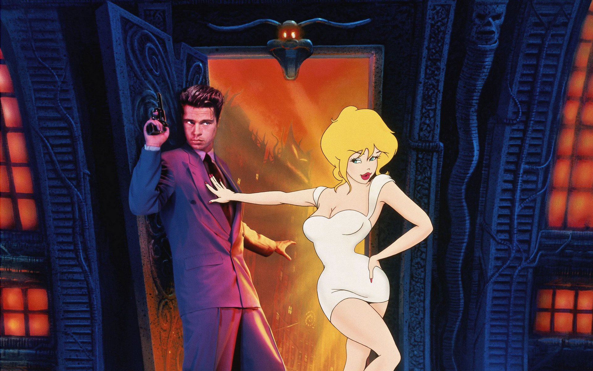 película mundo fresco mundo paralelo director ralph bakshi en reparto brad pitt kim basinger gabriel byrne género dibujos animados fantasía comedia 1992g. holly wood aventurera frank harris ministro orden mundo de dibujos animados