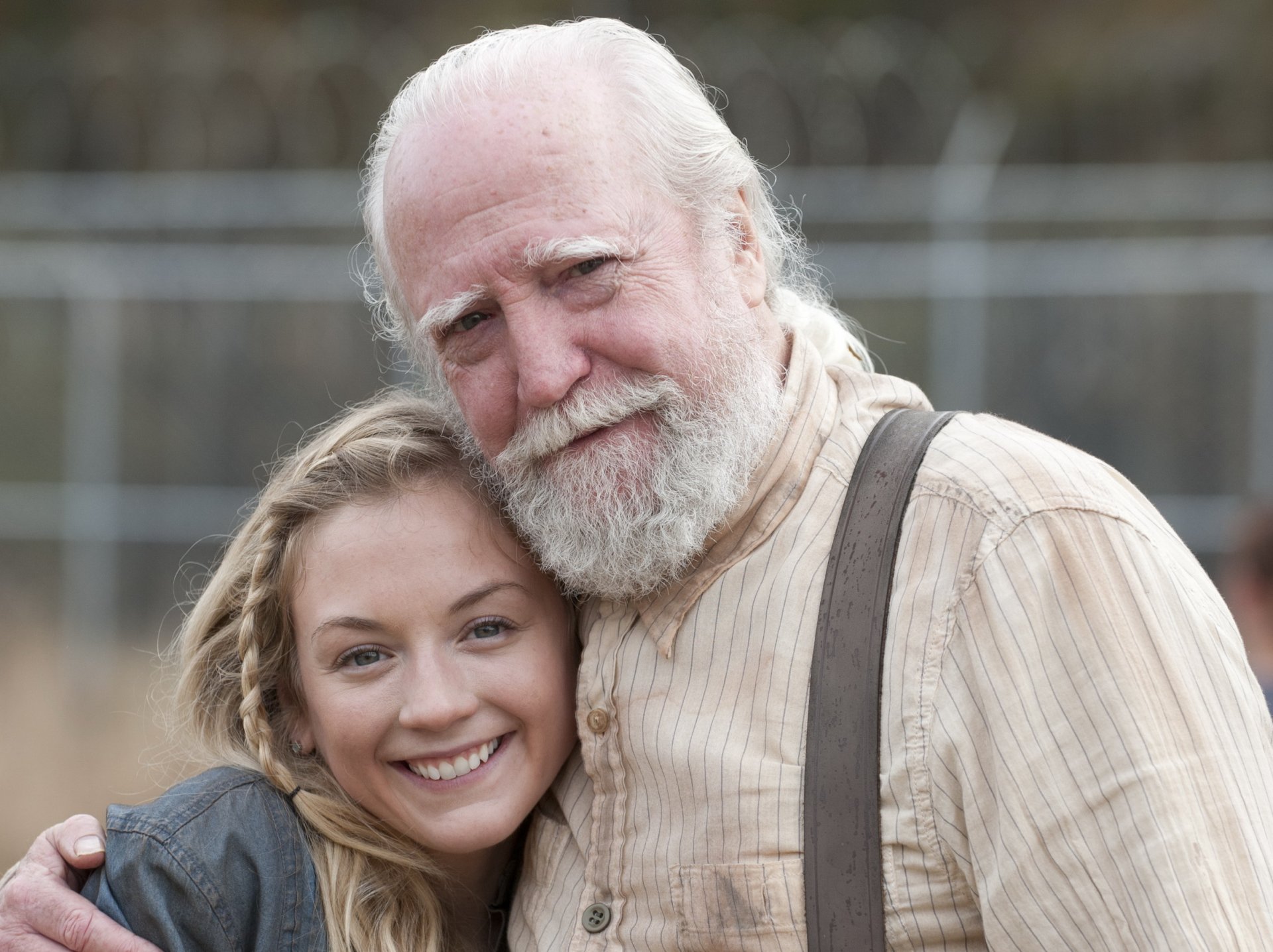 the walking dead emily kinney scott wilson actors smile