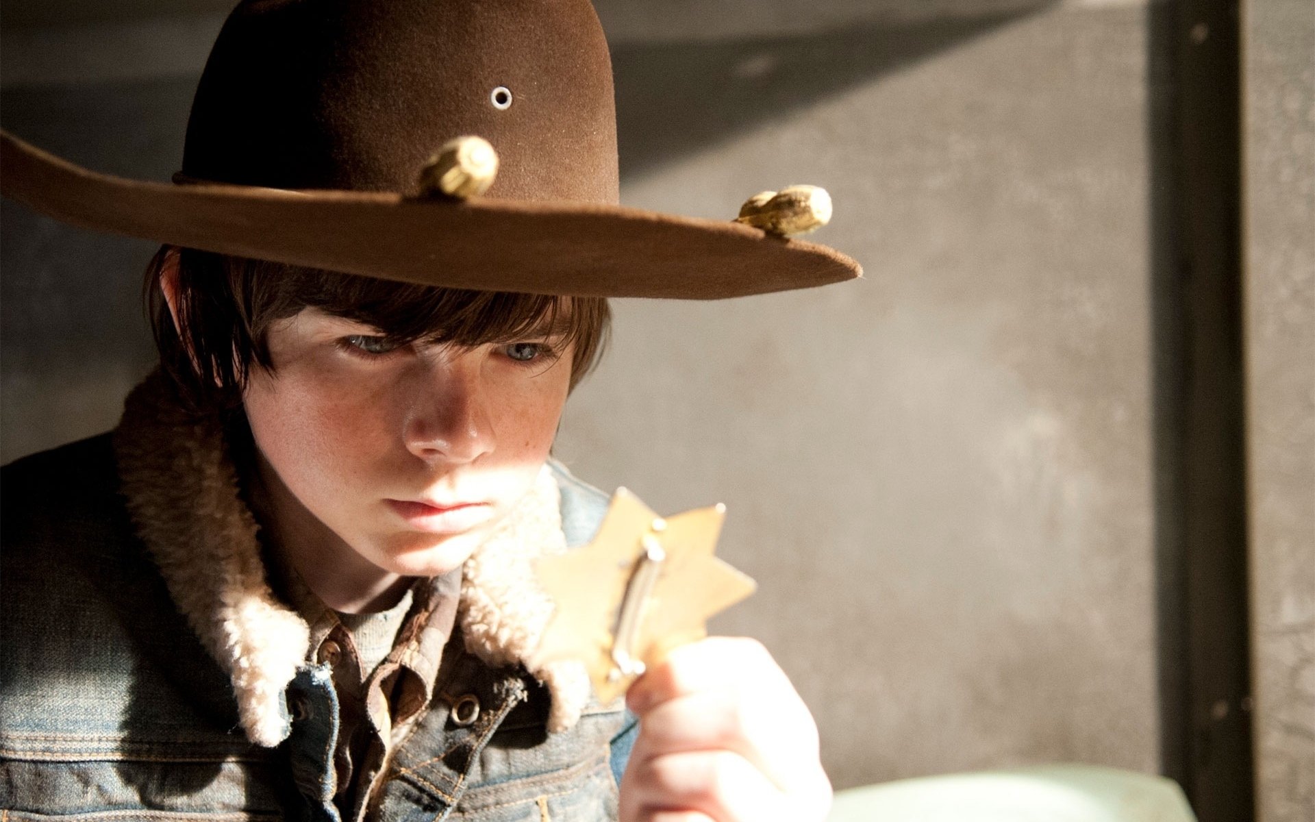 the walking dead the walking dead tv series zombies carl grimes chandler riggs chandler riggs hat background