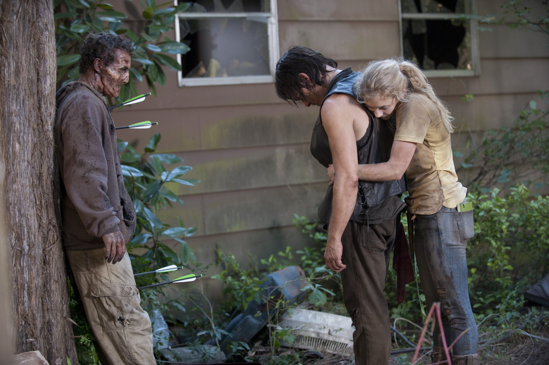 the walking dead emily kinney norman reedus staffel 4