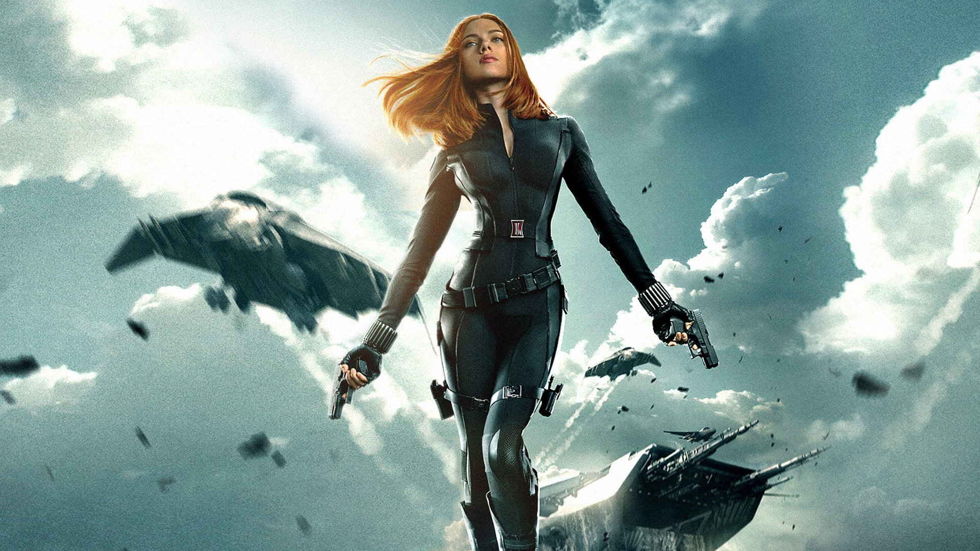 captain america winter soldier captain america 2 captain america winter soldier captain america denote winter soldier movie movie 2014 scarlett johansson black widow natasha romanov marvel entertainment men girl red hair armor