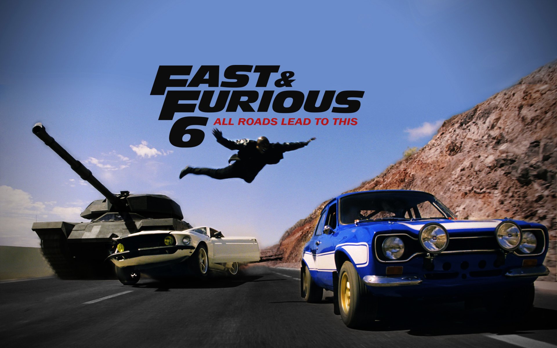 fast and furious 6 fast and the furious 6 jump tank ford tyrese gibson wallpaper ford escort