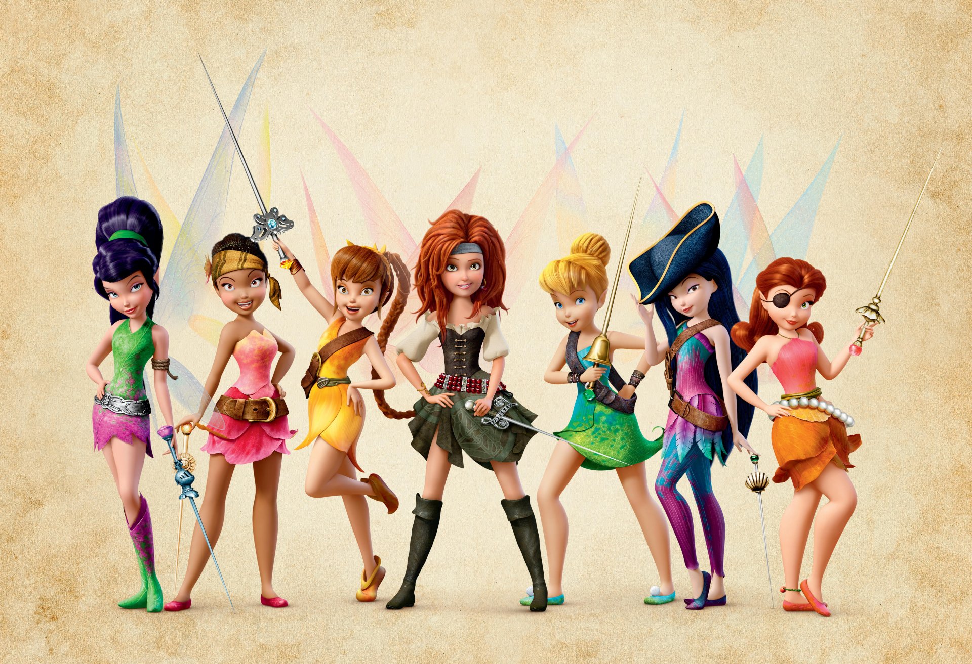 the pirate fairy disney fairies fairy pirate zarina tinkerbell tinker bell serebryanka pirate saber cornered hat bandage