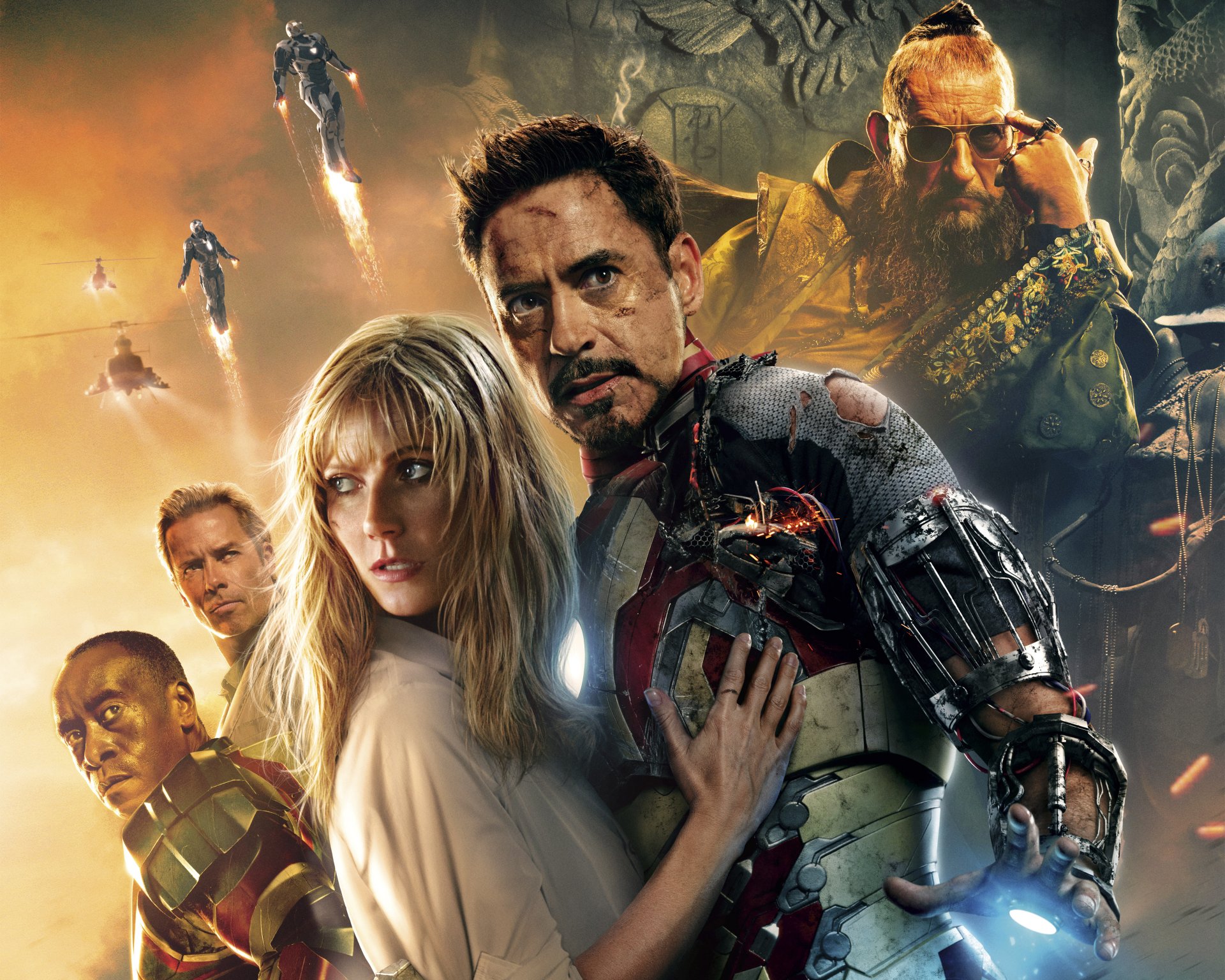 iron man 3 iron man robert downey jr. robert downey jr. tony stark guy pearce aldrich killian gwyneth paltrow pepper potts ben kingsley mandarino mandarino don cheadle james rhodes macchina da guerra fantascienza fantasy sfondi hd sfondi hond