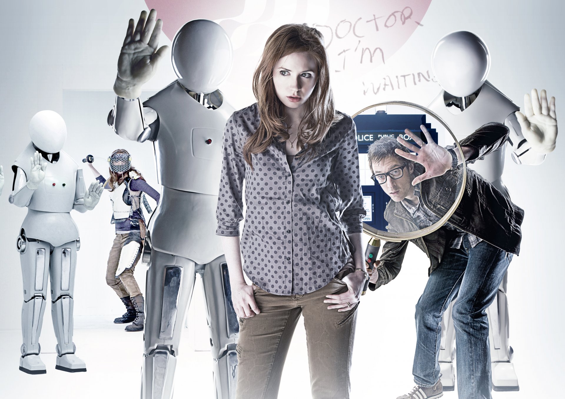 doctor who karen gillan amy pond amy pond amy arthur darville rory williams rory robots androïdes série télévisée