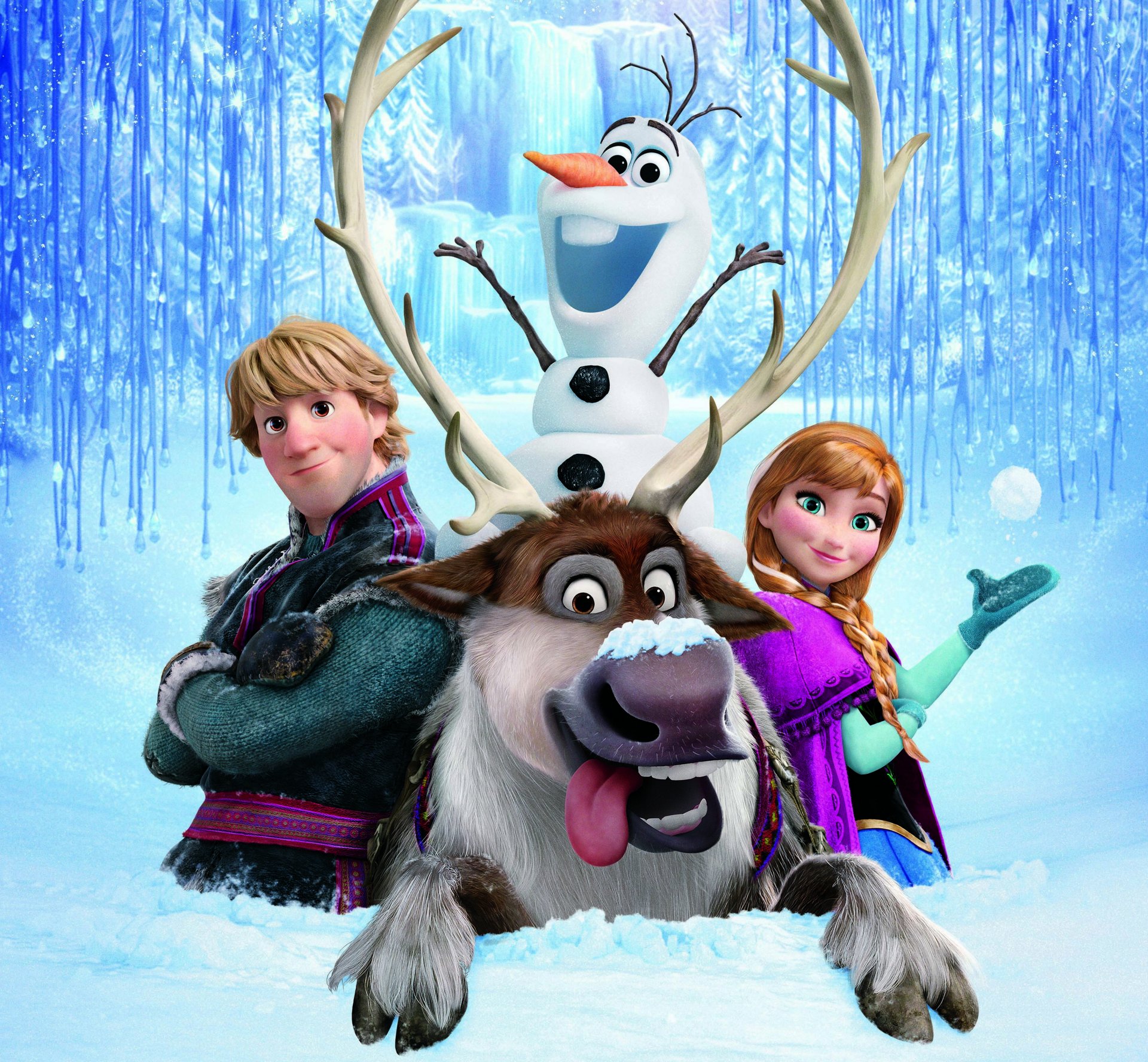 frozen walt disney 2013 arendelle anna kristoff sven olaf coeur froid animation erendel royaume neige flocons de neige château de glace cerf bonhomme de neige princesse