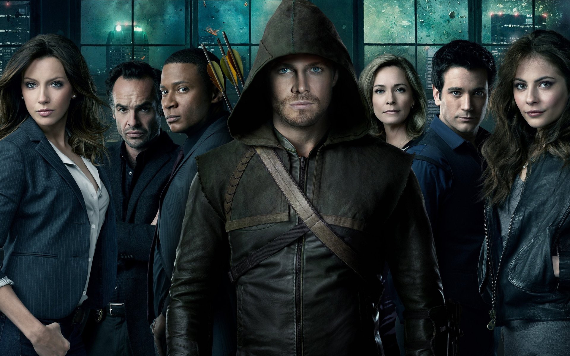 flèche flèche flèche verte oliver queen tv série télévisée amell katie cassidy colin donnell will holland david ramsey suzanne thompson cw ctv dc comic