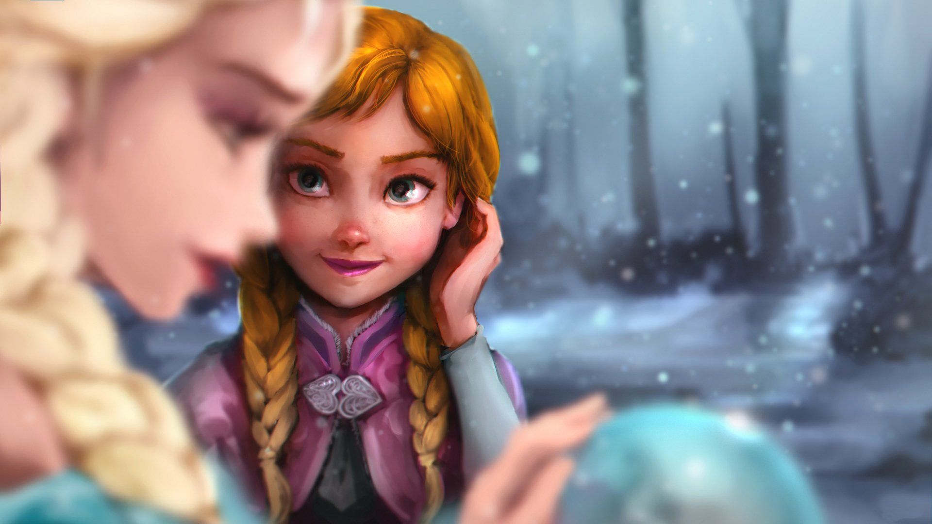 anna elsa corazón frío disney congelado