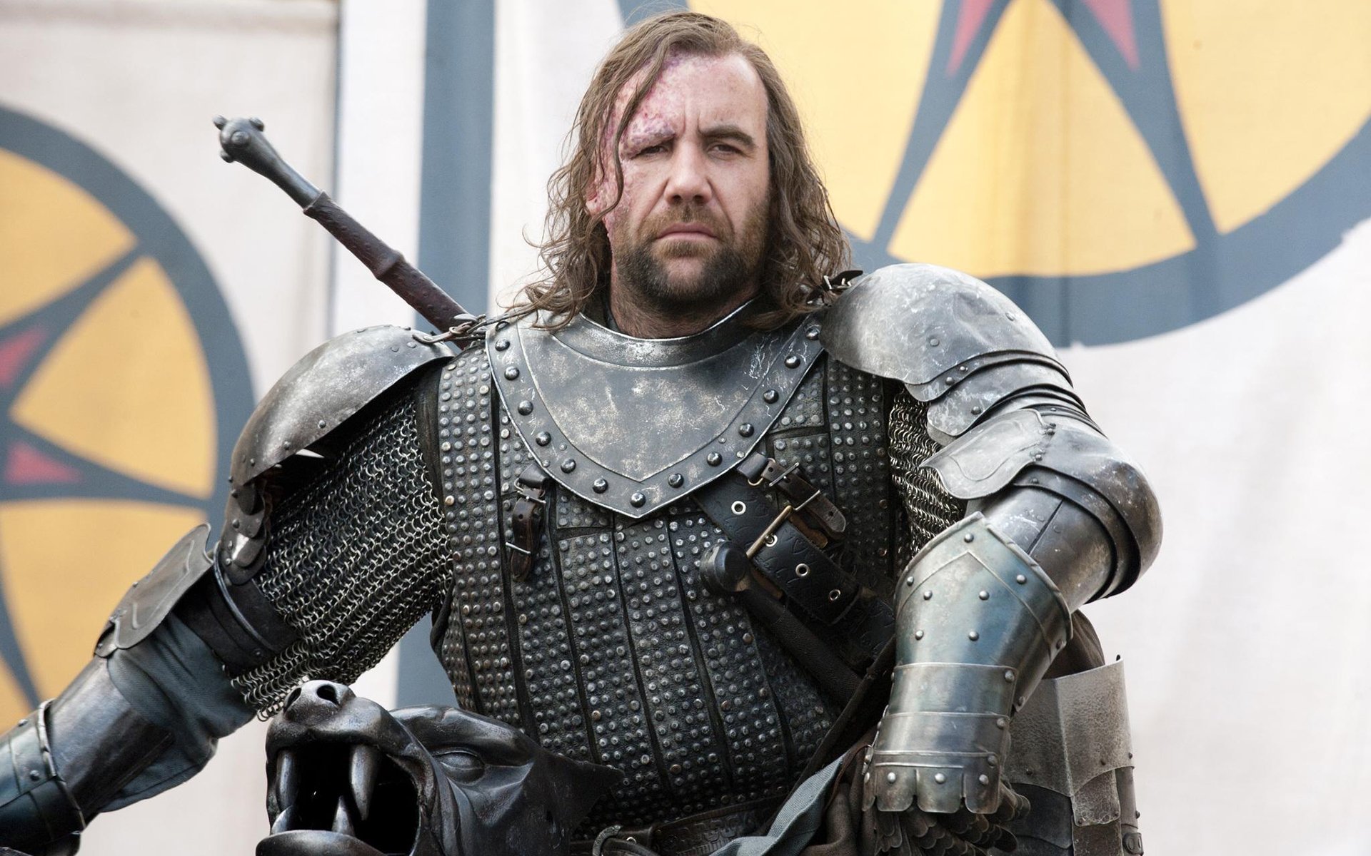 gra o tron pies sandor clegane pies wojownik zbroja