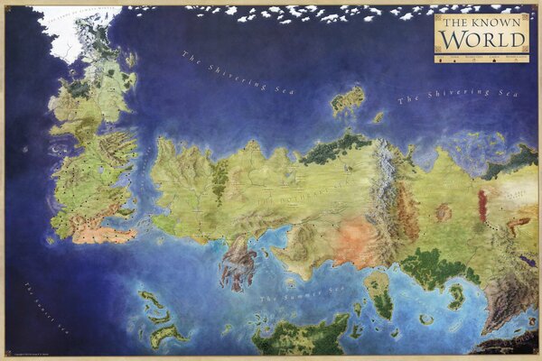 Mappa di Game of Thrones Essos