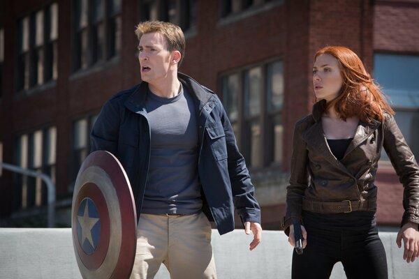 Scarlett Johansson im Film Captain America