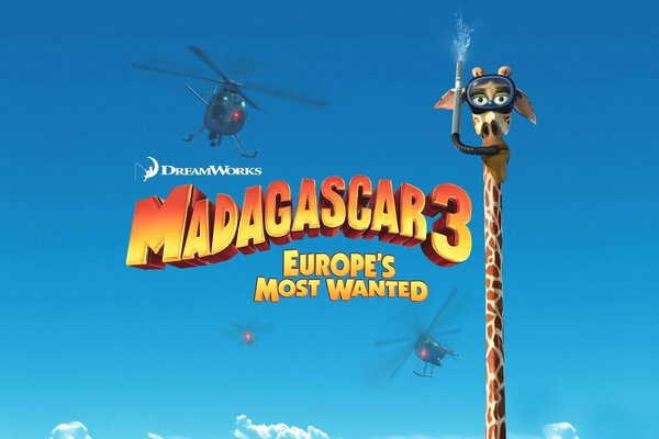 Madagaskar Cartoon Himmel Bildschirmschoner