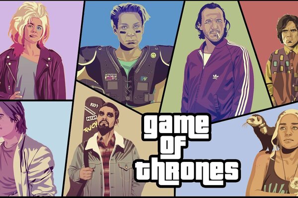 The picture is a parody of GTA Game of Thrones
