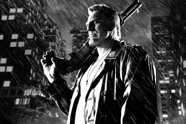 Marf image en noir et blanc du film SIN City