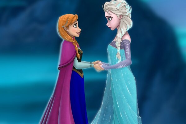 Anna y Elsa corazón frío