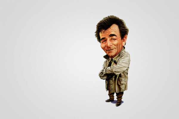 Cartoon Fan Art von Peter falk