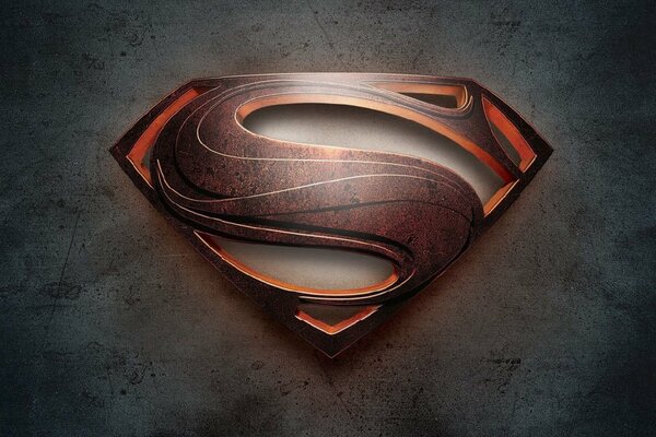 The emblem from Superman s clothes from the movie