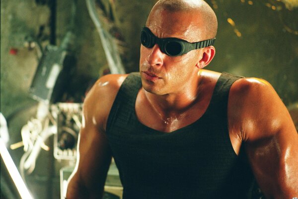 Vin Diesel dans les Chroniques de Riddick