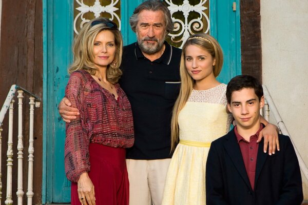 Robert De Niro con la sua famiglia