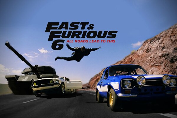 Auto dal film Fast and Furious 6 sulla strada