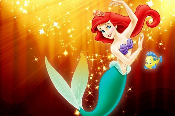 Dessin Animé Disney La Petite Sirène Ariel