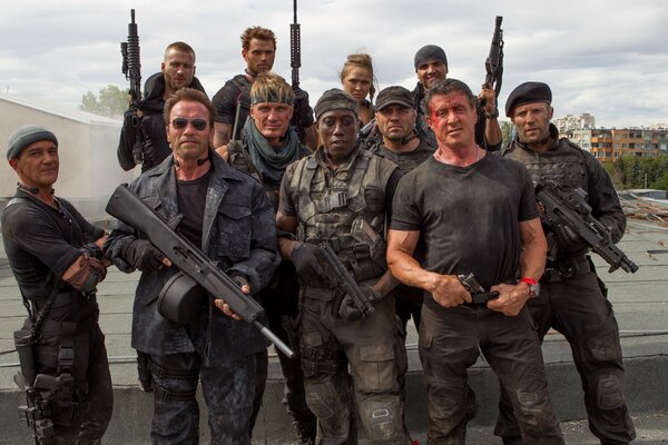 Alle Expendables 3 in einem Bild