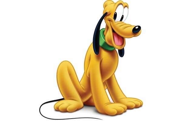 Cartoon for children with a dog pluto