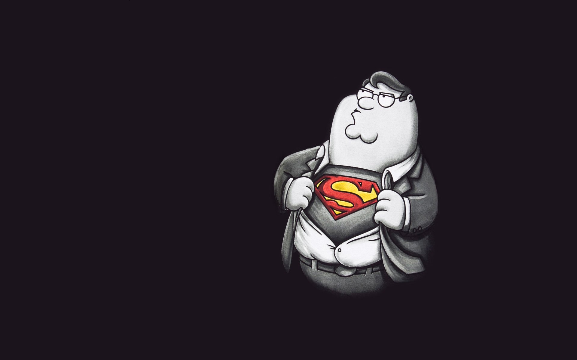 griffin superman fond sombre peter griffin