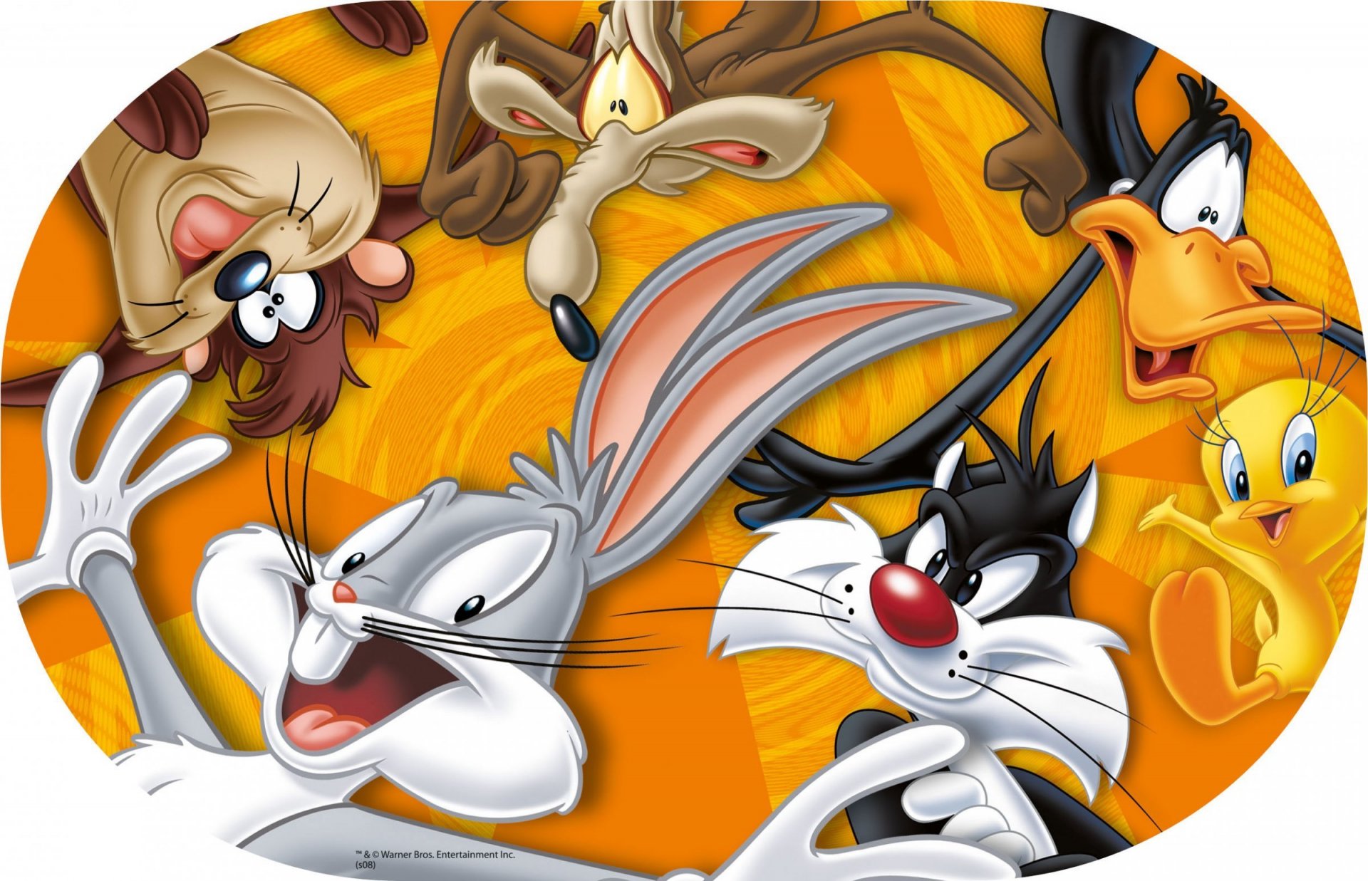 looney tunes bugs bunny daffy duck il gatto sylvester titti il diavolo della tasmania foghorn leghorn sylvester