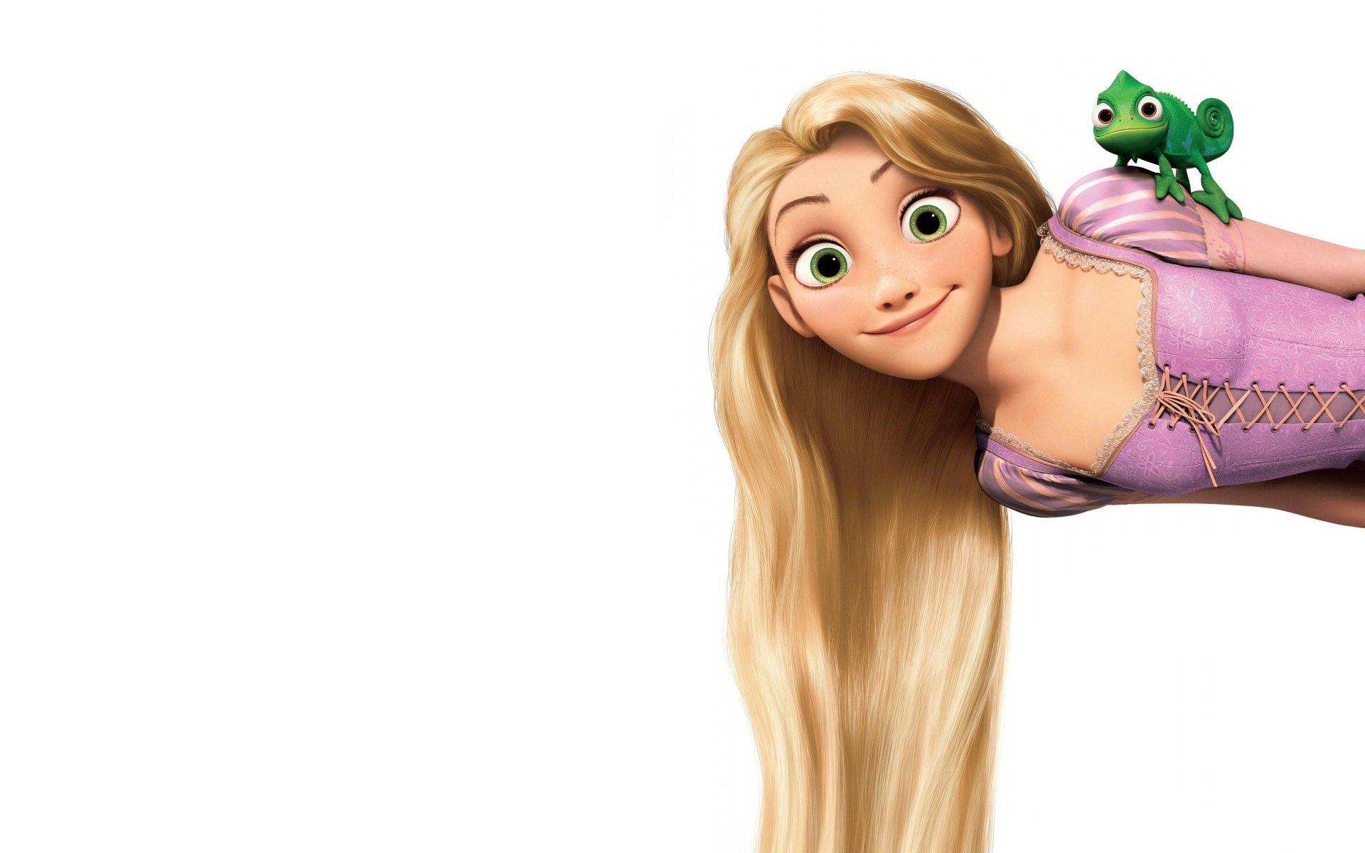 rapunzel tangled rapunzel: tangled sfondo bianco camaleonte