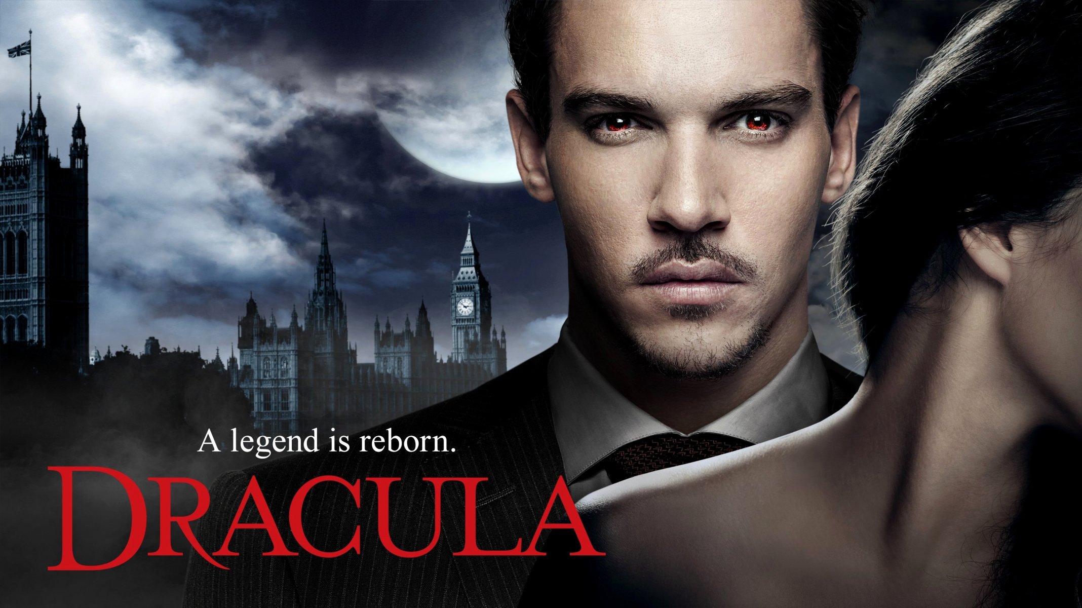 drácula serie de televisión actor rhys-myers jonathan reese myers hombre chica morena inglaterra londres