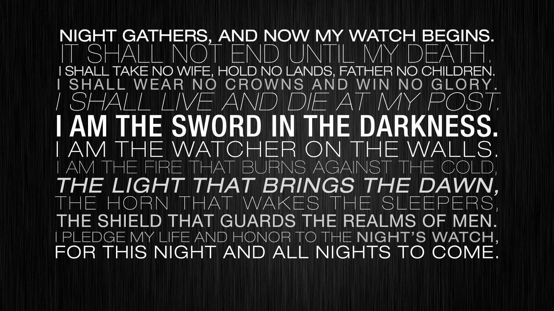 game of thrones light night death father live sword protective fences walls letter