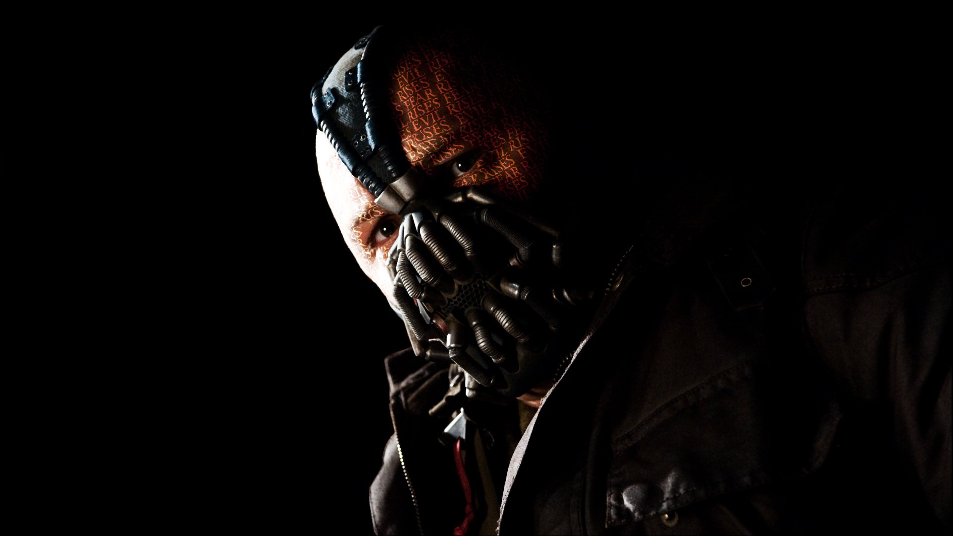 el caballero oscuro el renacimiento de la leyenda bane tom hardy máscara el caballero oscuro: el renacimiento veneno fondo negro