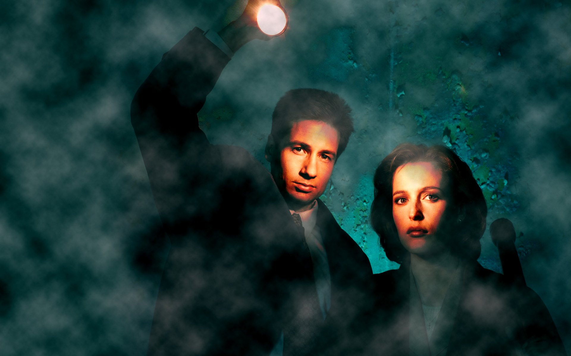 the x files jillian anderson david duchovny linternas