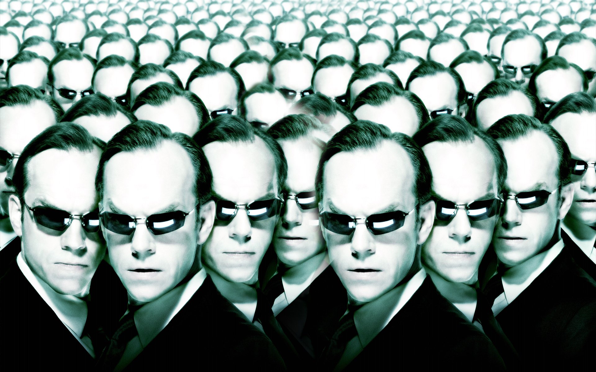 matrix agente smith gafas mucho cabezas