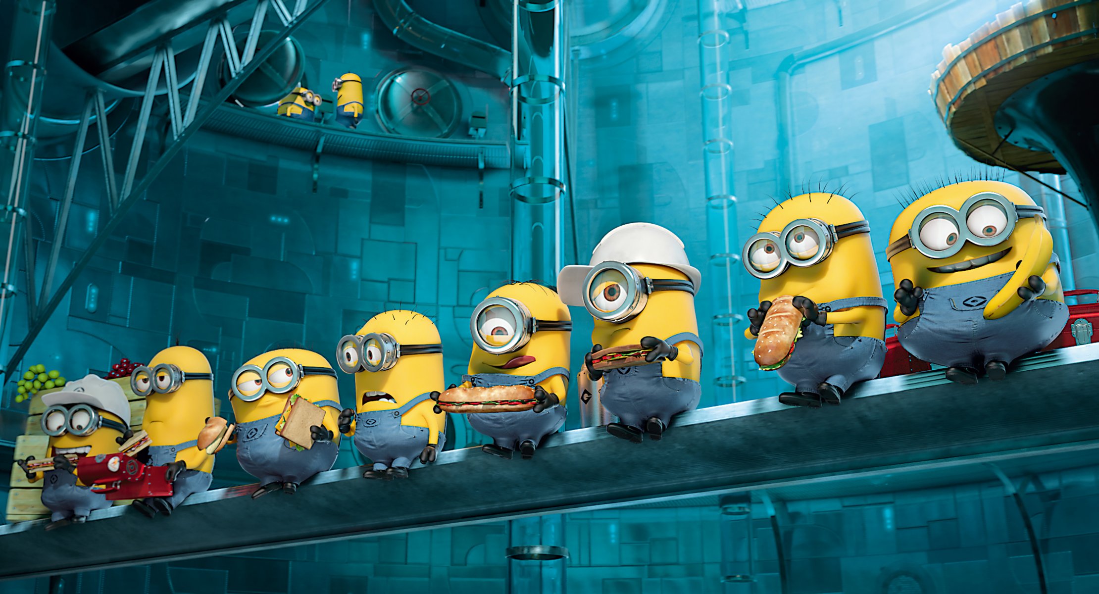 despicable me 2 stwory jedzenie hamburgery kaska