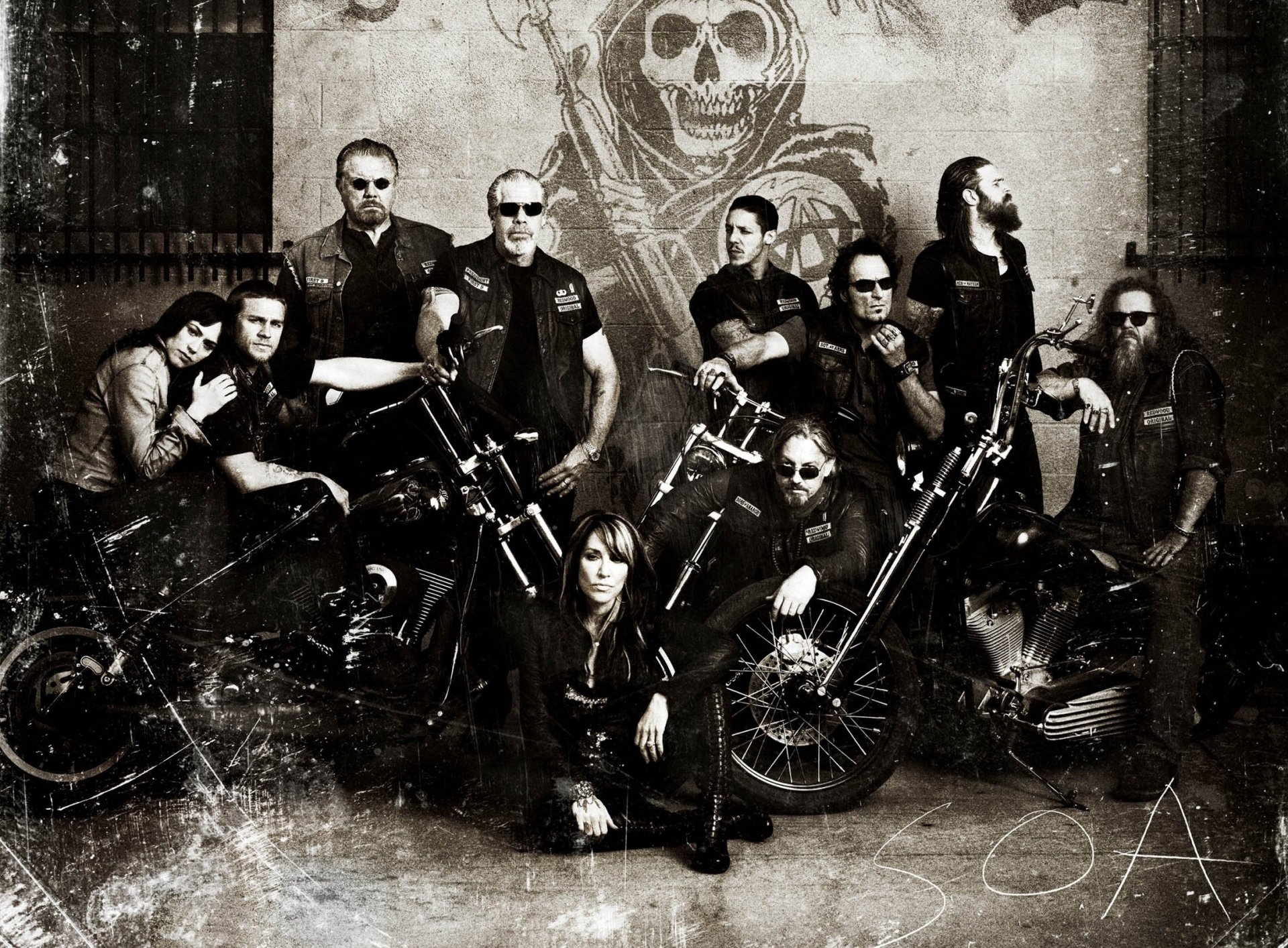 sons of anarchy soa samcro equipaggio club redwood original uomini