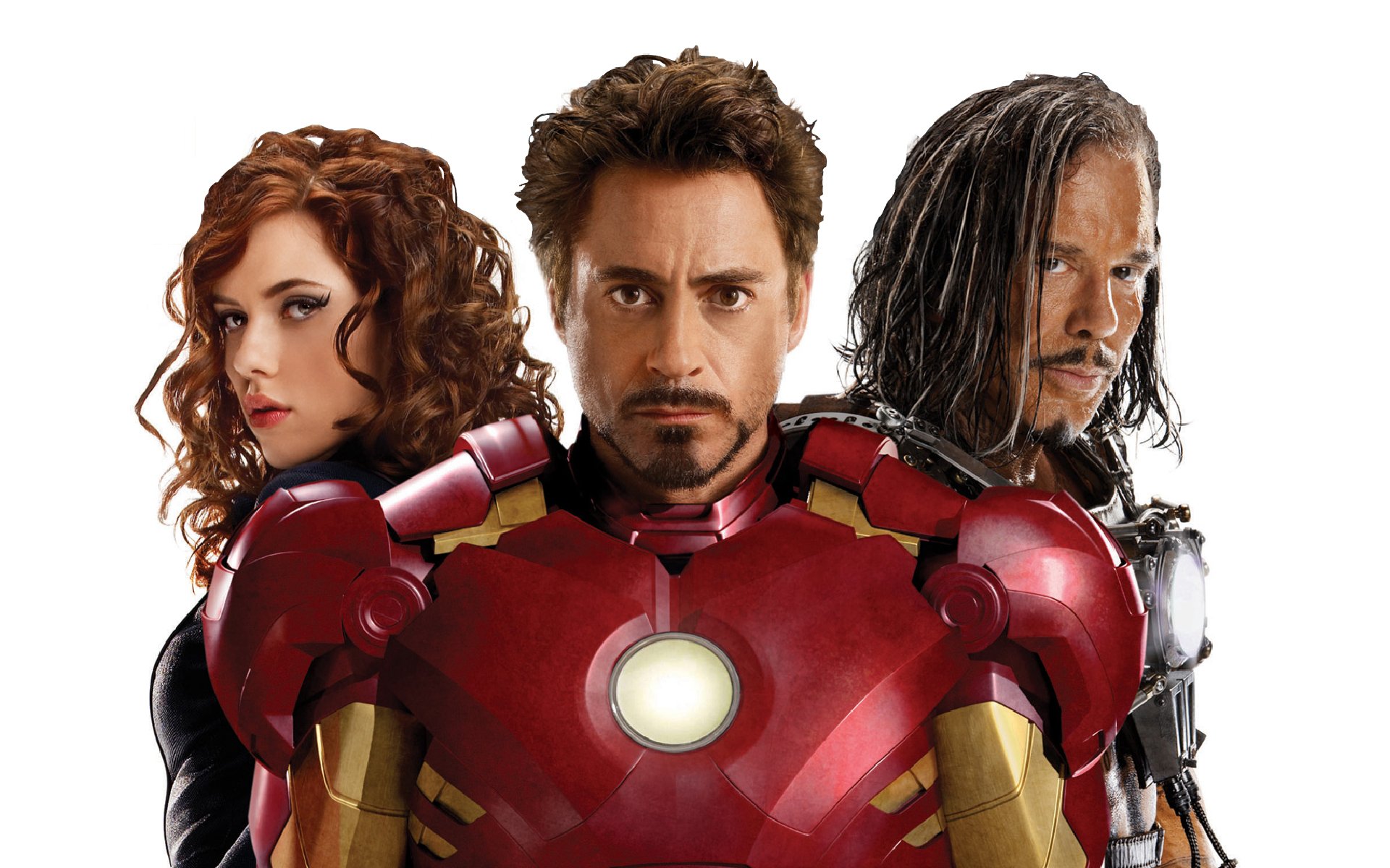 iron man 2 tony stark robert downey jr. actor viuda negra scarlett johansson actriz ivan vanko látigo villano mickey rourke boxeador